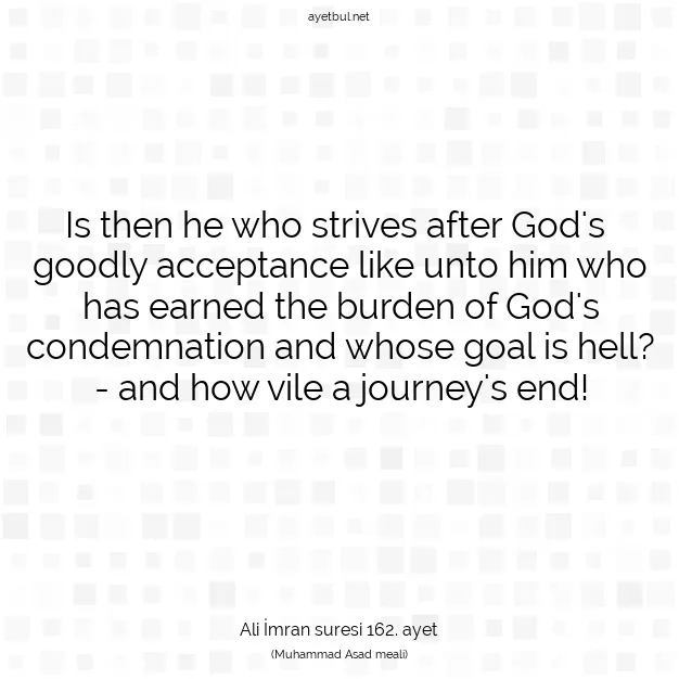 Ayetbul | Kuran Mealleri | Quran | Ali İmran suresi 162. ayet