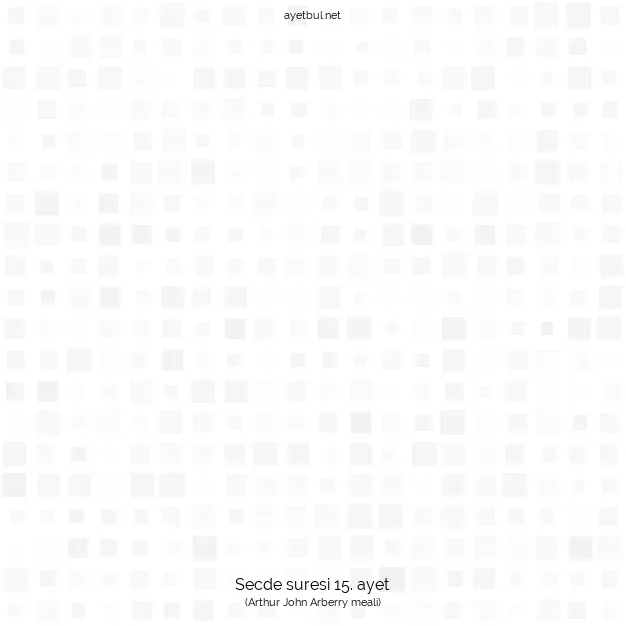 Ayetbul | Kuran Mealleri | Quran | Secde suresi 15. ayet
