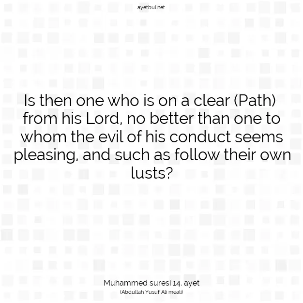 Ayetbul | Kuran Mealleri | Quran | Muhammed suresi 14. ayet
