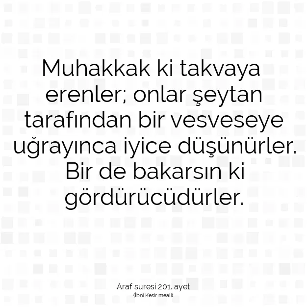 Ayetbul | Kuran Mealleri | Quran | Araf suresi 201. ayet