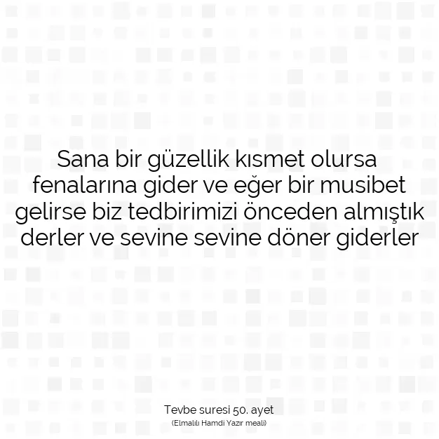 Ayetbul | Kuran Mealleri | Quran | Tevbe suresi 50. ayet