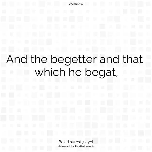 Ayetbul | Kuran Mealleri | Quran | Beled suresi 3. ayet